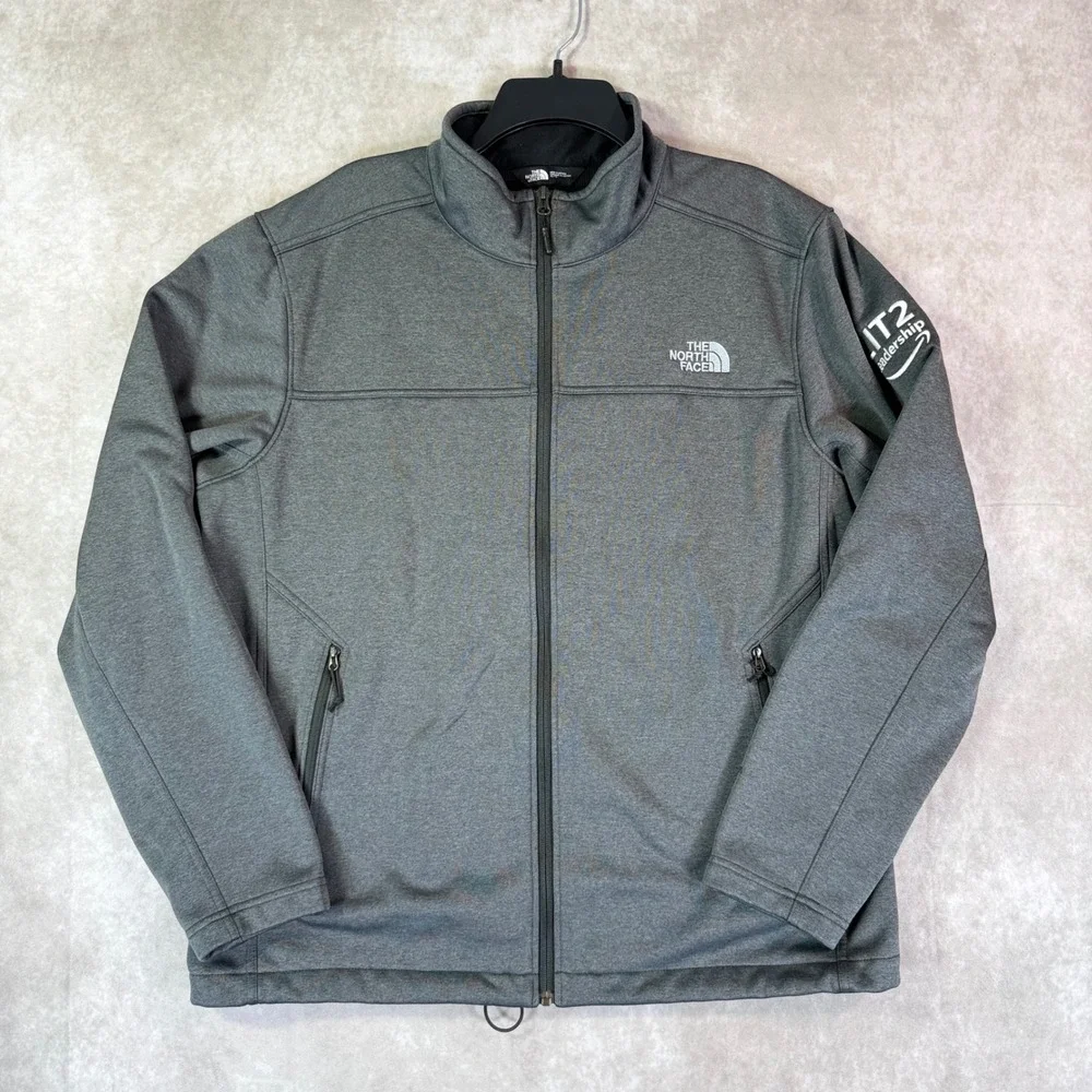 The North Face Ridgewall Softshell Jacket Men XL Gray Amazon LIT2 Leadership Cor